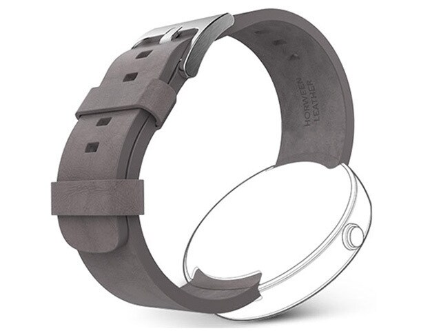 Motorola Moto360 Leather Smart Watch Band Grey