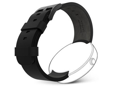 Motorola Moto360 Leather Smart Watch Band - Black
