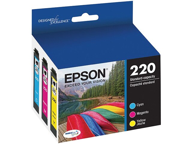 Epson T220520 S DURABrite Ultra Standard Capacity Colour Multi Pack Ink Cartridges