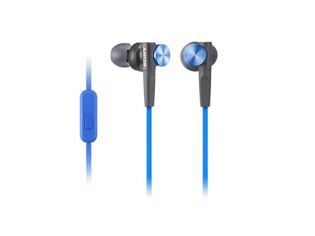 Sony Extra Bass Smartphone Earbuds Blue