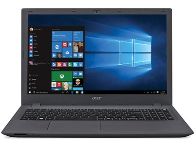Acer Aspire E5-573-35M2 15.6” Laptop with Intel® i3-5005U, 1TB HDD, 6GB RAM & Windows 10 - Black & Grey
