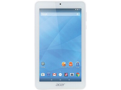 Tablette Iconia B1-770-K651 d'Acer, 7 po avec processeur quadricoeur 1,3 GHz Mediatek MT8127, 16 Go et Android 5.0 - blanc