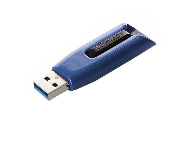 Verbatim 49807 64G Store n Go V3 Max USB 3.0 Flash Drive â€“ Blue
