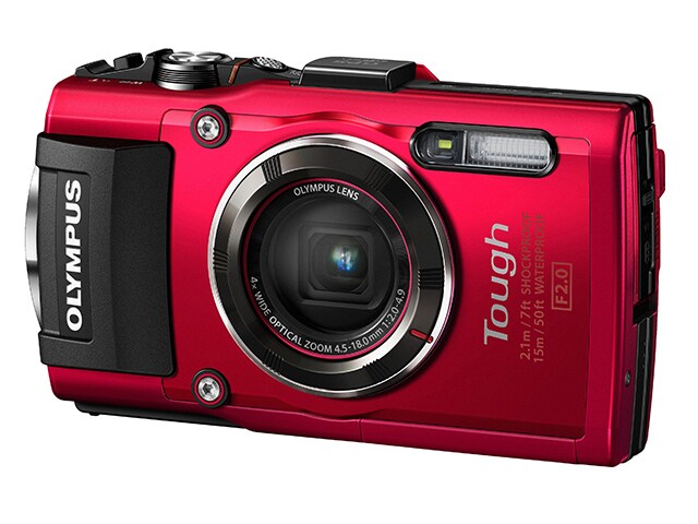 Olympus Tough TG 4 16MP Digital Camera Red