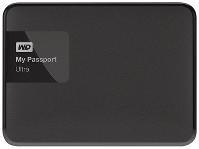 Western Digital My Passport Ultra 2TB USB 3.0 External Hard Drive - Classic Black