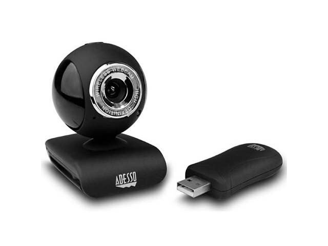 Adesso CyberTrack V10 2.4GHz Wireless Webcam Black