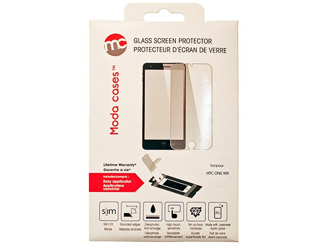 Moda MDSPG8140CL Glass Screen Protector for HTC One M9 Clear