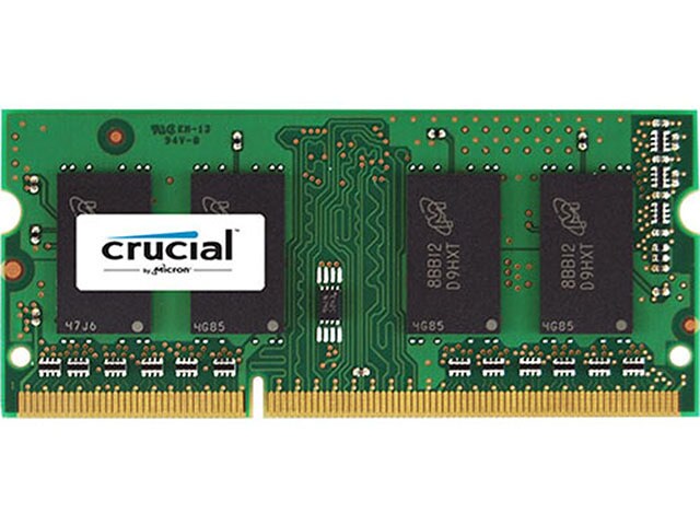 Crucial CT4G3S1339M 4GB 1333MHz DDR3 SO DIMM Unbuffered Memory