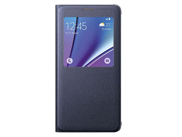 Samsung S View Flip Cover for Samsung Galaxy Note5 Black Sapphire