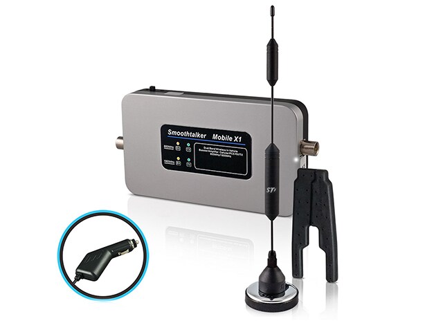 SmoothTalker Mobile X1 50dB High Power Wireless Cellular Signal Booster Kit With 14â€� High Gain Antenna