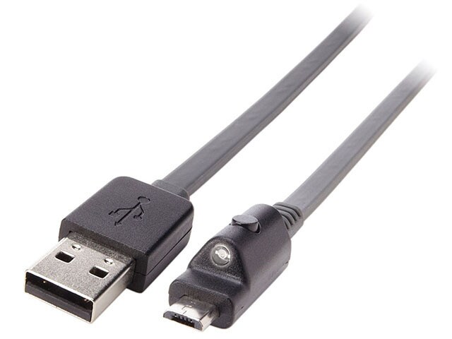 Nexxtech 1.2m 4â€™ Charge Sync Micro USB Cable Black