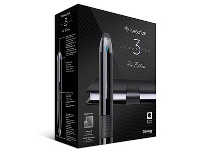 Livescribe 3 Smartpen Pro-Edition - Black & Chrome