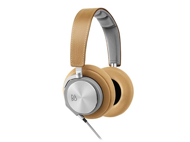 B O Play H6 Over Ear Headphones with In line Controls Natural Leather