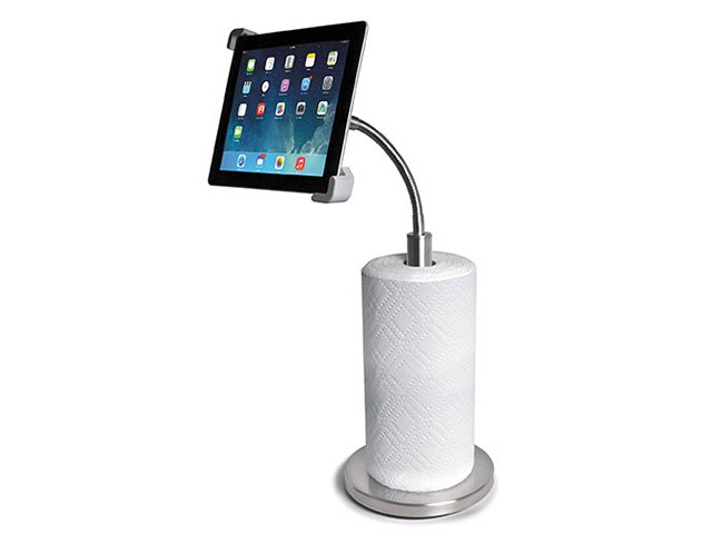 CTA Digital Paper Towel Holder with Gooseneck Stand for iPad and Tablets