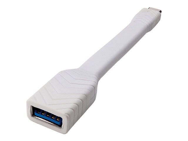 Nexxtech KSUSBC007 USB Type C 3.1 Male to USB 3.0 Female 10cm 4â€� Cable White