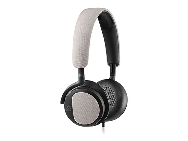 B O BeoPlay H2 On Ear Headphones with In line Controls Silver Cloud