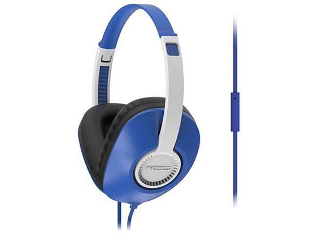 Koss UR23i Over Ear Headphones with In line Microphone Blue