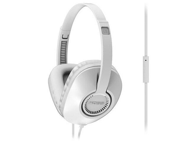 Koss UR23i Over Ear Headphones with In line Microphone White