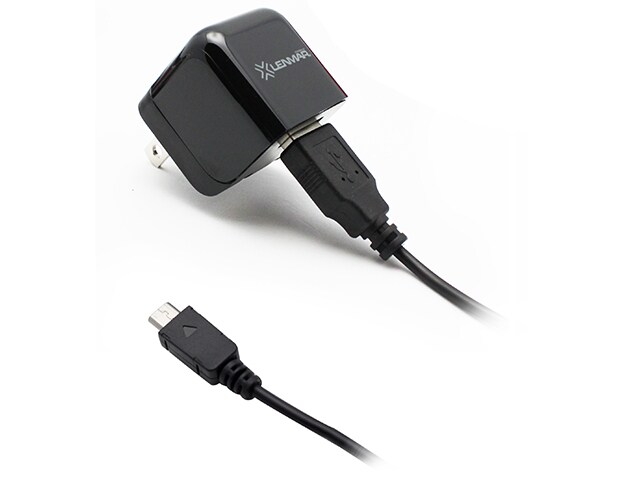 Lenmar ACMCROSG 1A Wall Charger with Micro USB Cable for Samsung Phones Black