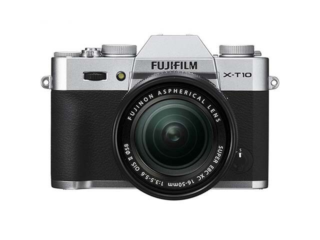Fujifilm X T10 16.3MP Mirrorless Camera with XC16 50mm Lens Silver