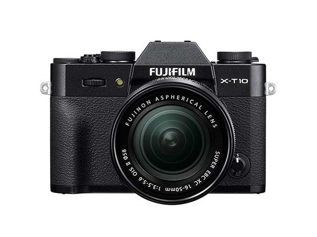 Fujifilm X T10 16.3MP Mirrorless Camera with XC16 50mm Lens Black