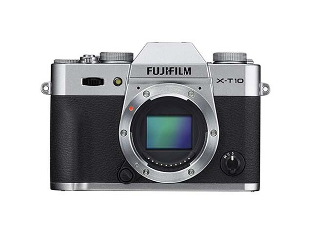 Fujifilm X T10 16.3MP Mirrorless Camera Body Silver