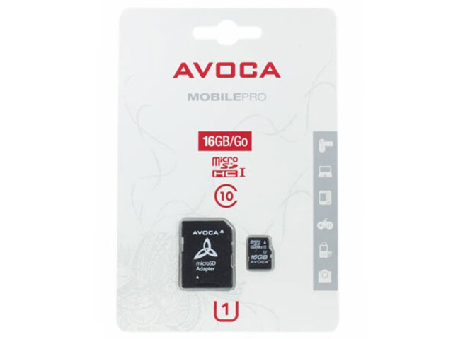 Avoca 16GB Class 10 MicroSD Memory Card