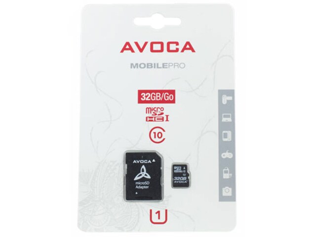 Avoca 32GB Class 10 MicroSD Memory Card