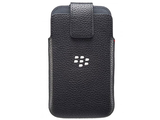 BlackBerryÂ® Leather Swivel Holster Case for BlackBerryÂ® Classic Black