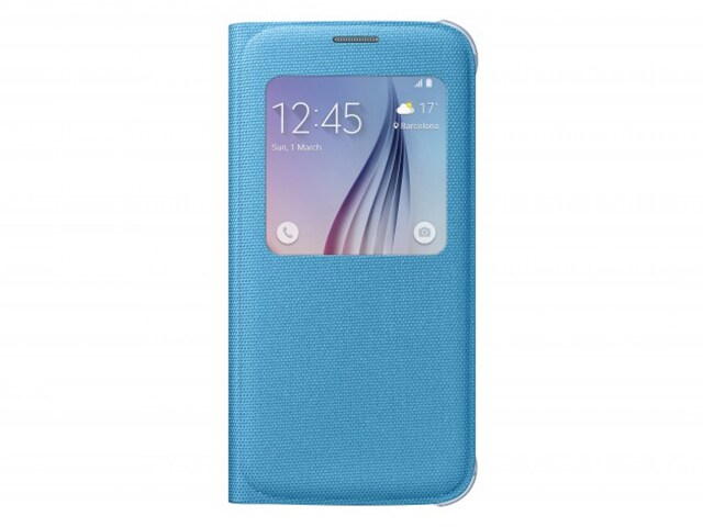 Samsung S View Fabric Cover for Galaxy S6 Blue Green