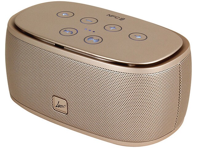 Digital Treasures Lyrix Rush BluetoothÂ® Portable Speaker Gold