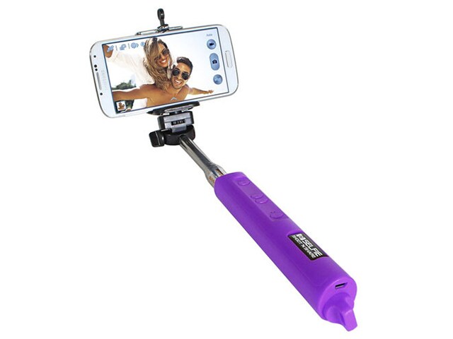 Digital Treasures Shoot â€™N Share BluetoothÂ® Selfie Stick Purple