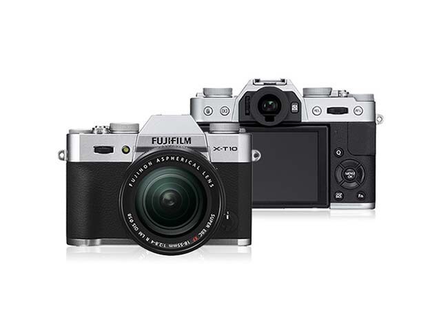 Fujifilm X T10 16.3MP Mirrorless Camera with XF18 55mm Lens Silver