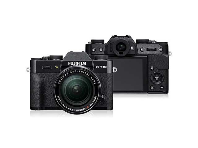 Fujifilm X T10 16.3MP Mirrorless Camera with XF18 55mm Lens Black