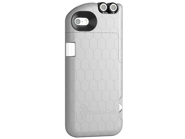 Digital Treasures TurtleCell Case for iPhone 5 5s with Retractable Headphones Grey
