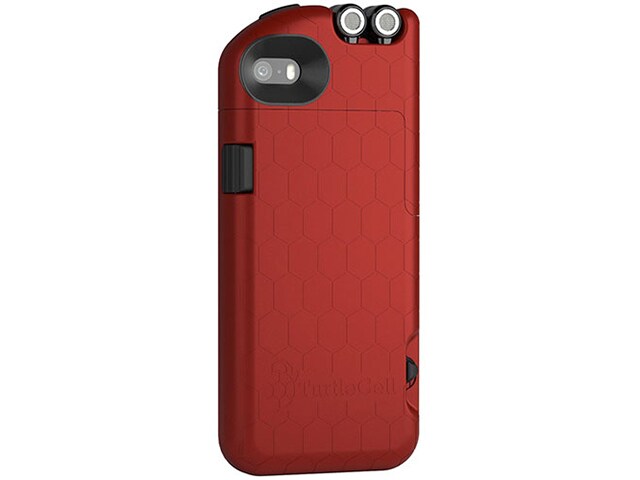 Digital Treasures TurtleCell Case for iPhone 5 5s with Retractable Headphones Red