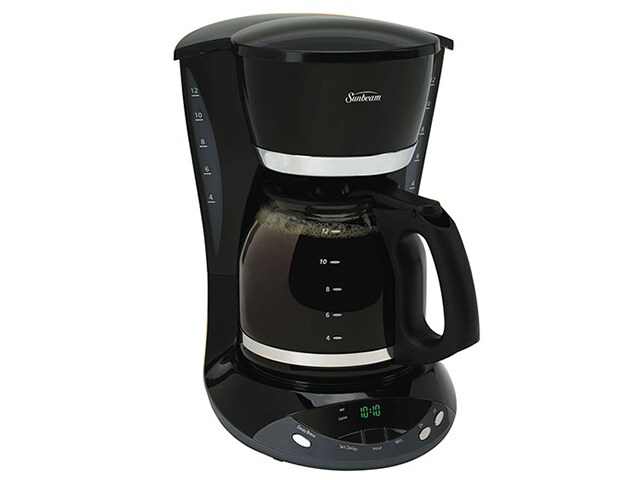 Sunbeam 6102 33 12 Cup Programmable Coffeemaker Black
