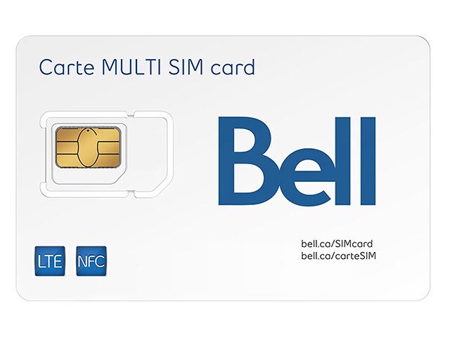Bell NFC Multi SIM card
