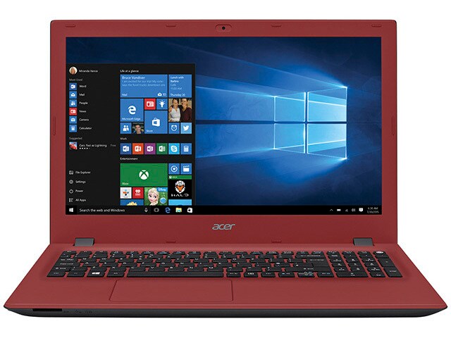 Acer Aspire E5 532 P874 15.6 quot; Laptop with IntelÂ® N3700 1TB HDD 4GB RAM Windows 10 Red Black