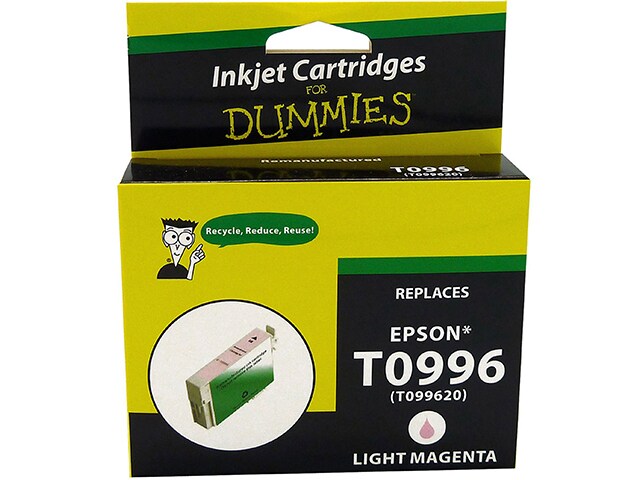 Ink For Dummies DE T0996 Remanufactured Ink Cartridge for Epson Light Magenta
