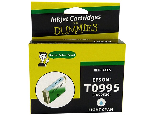 Ink For Dummies DE T0995 Remanufactured Ink Cartridge for Epson Light Cyan