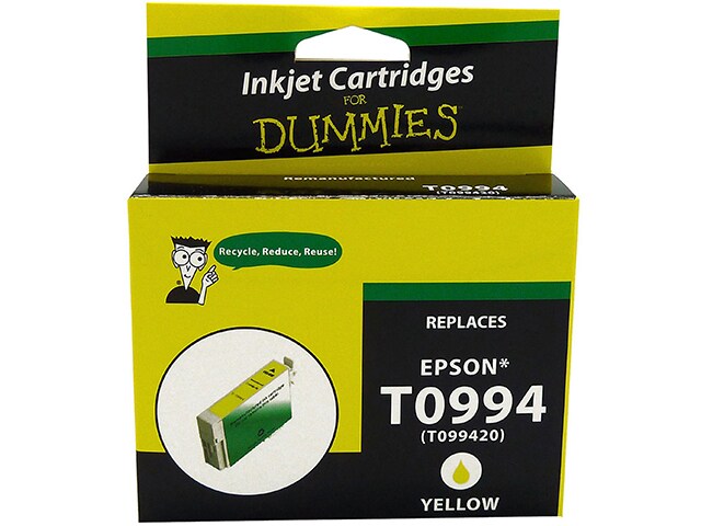 Ink For Dummies DE T0994 Remanufactured Ink Cartridge for Epson Yellow