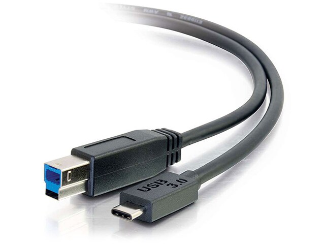 C2G 28866 1.8m 6â€™ USB B to USB C Cable Black