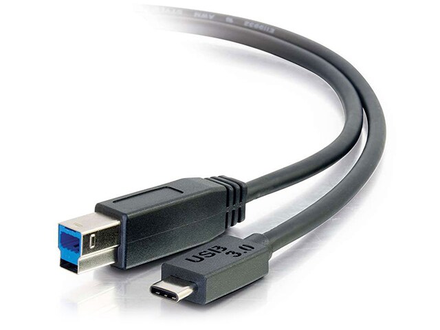 C2G 28865 0.9m 3â€™ USB B to USB C Cable Black