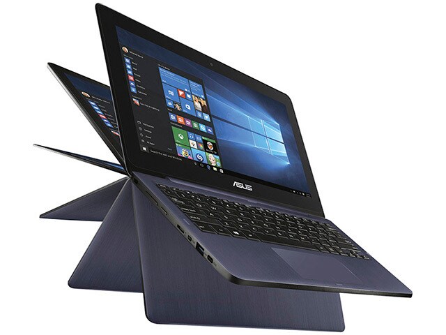 Asus Transformer Book Flip TP200SA 11.6â€� Laptop with IntelÂ® N3050 32GB SSD 2GB RAM Windows 10 Dark Blue
