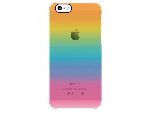 Uncommon Clear Deflector Case for iPhone 6 Plus 6s Plus Rainbow Shade