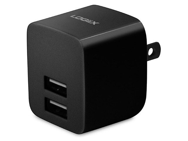Logiix USB Power Cube 2.4A Wall Charger Black