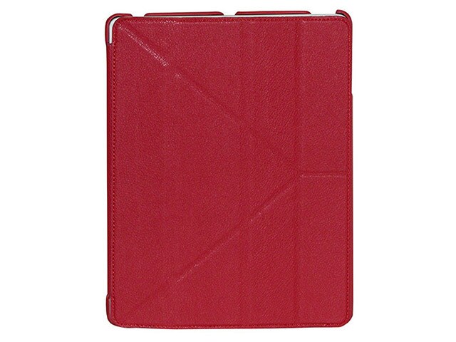 Buxton Origami Case for 3rd 4th Generation iPad Red