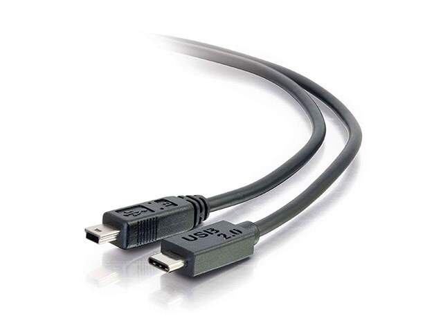 C2G 28857 3.7m 12â€™ USB C to Mini USB Cable Black