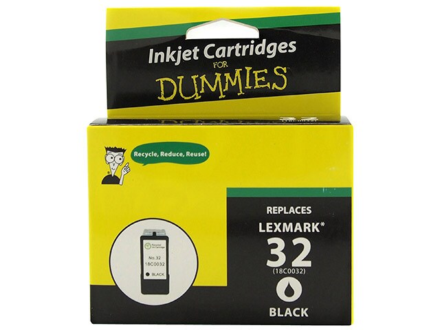 Ink For Dummies DL 18C0032 32 Remanufactured Ink Cartridge for Lexmark Black